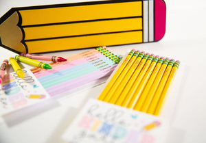 Personalized Pencil Set /Yellow-Pastel