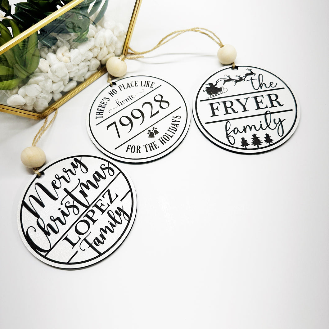 Personalized Christmas Ornaments