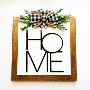 Modern Rustic Home Sign