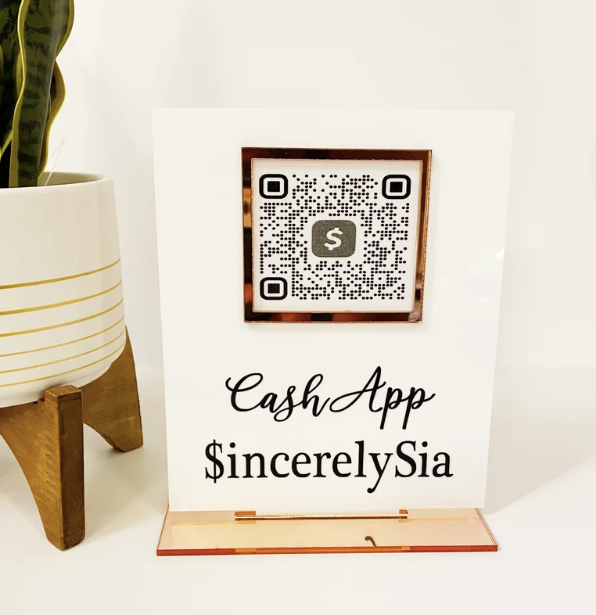 SINGLE SOCIAL MEDIA QR CODE SIGN