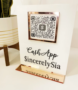 SINGLE SOCIAL MEDIA QR CODE SIGN